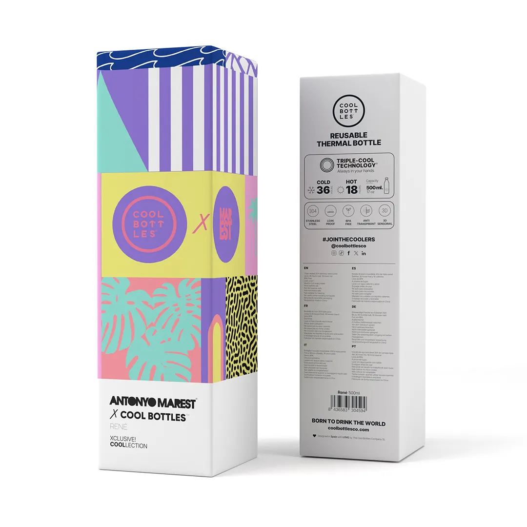 Cool Bottles × Antonyo Marest 保溫瓶 500ml|René 日出 圖4