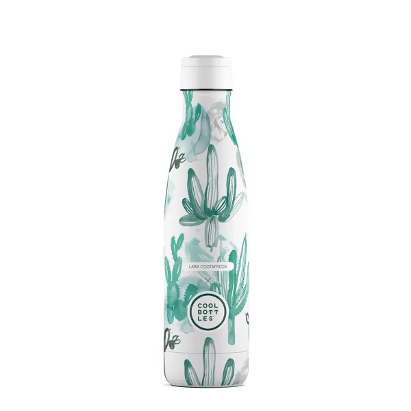 Cool Bottles × Lara Costafreda 保溫瓶 500ml｜Watercolor Cactus 仙人掌