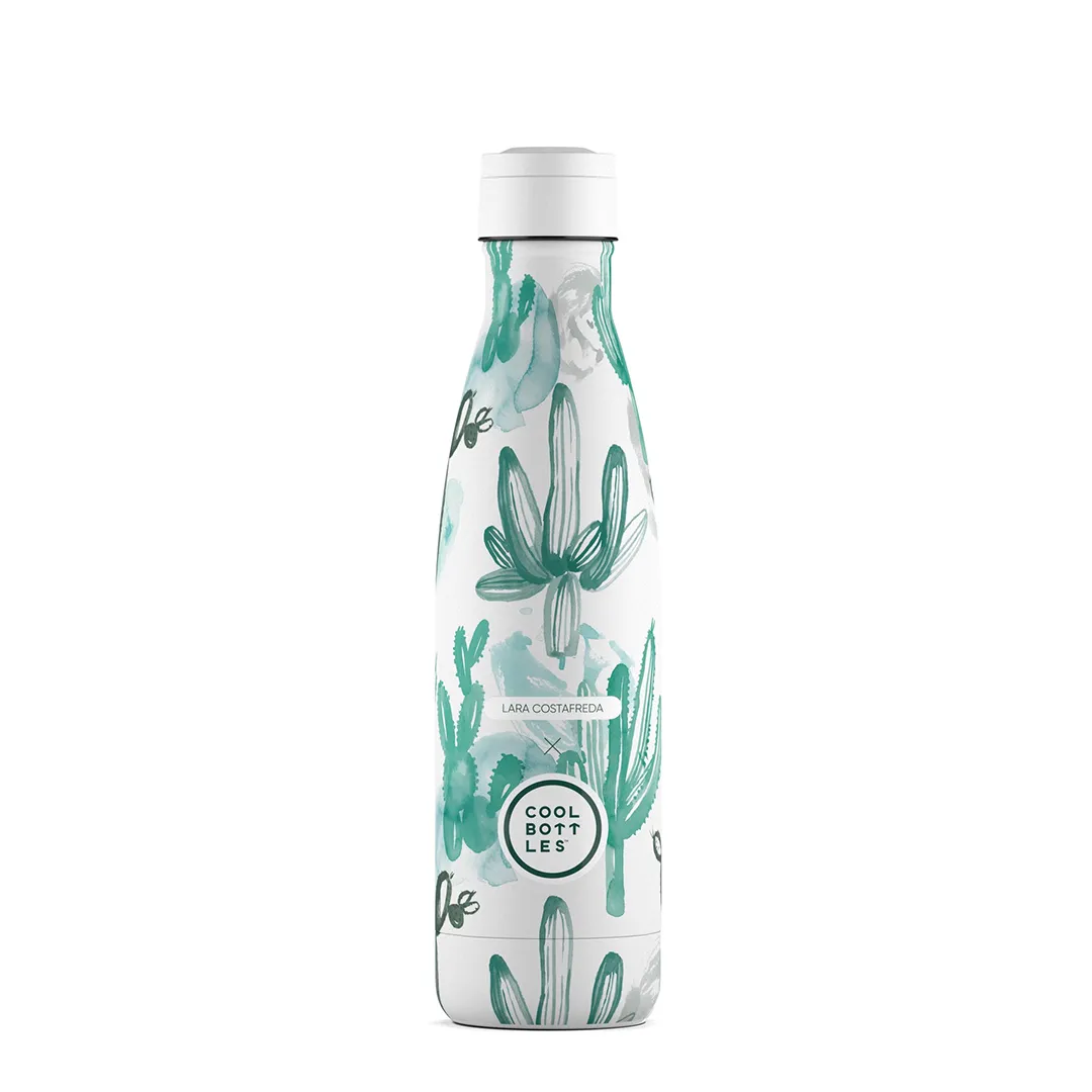 Cool Bottles × Lara Costafreda 保溫瓶 500ml|Watercolor Cactus 仙人掌