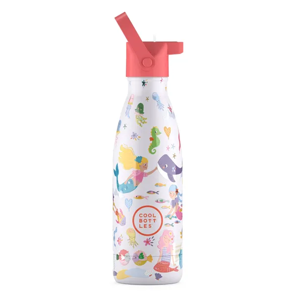 Cool Bottles Kids 350ml 兒童保溫瓶 – 甜美的美人魚 🧜‍♀️