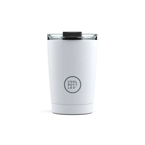 Cool Bottles 隨行保溫杯 330ml｜Mono White 經典白