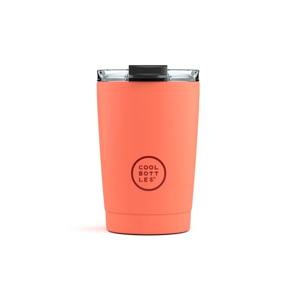 Cool Bottles 隨行保溫杯 330ml｜Pastel Coral 珊瑚紅