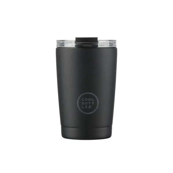 Cool Bottles 隨行保溫杯 330ml｜Mono Black 經典黑