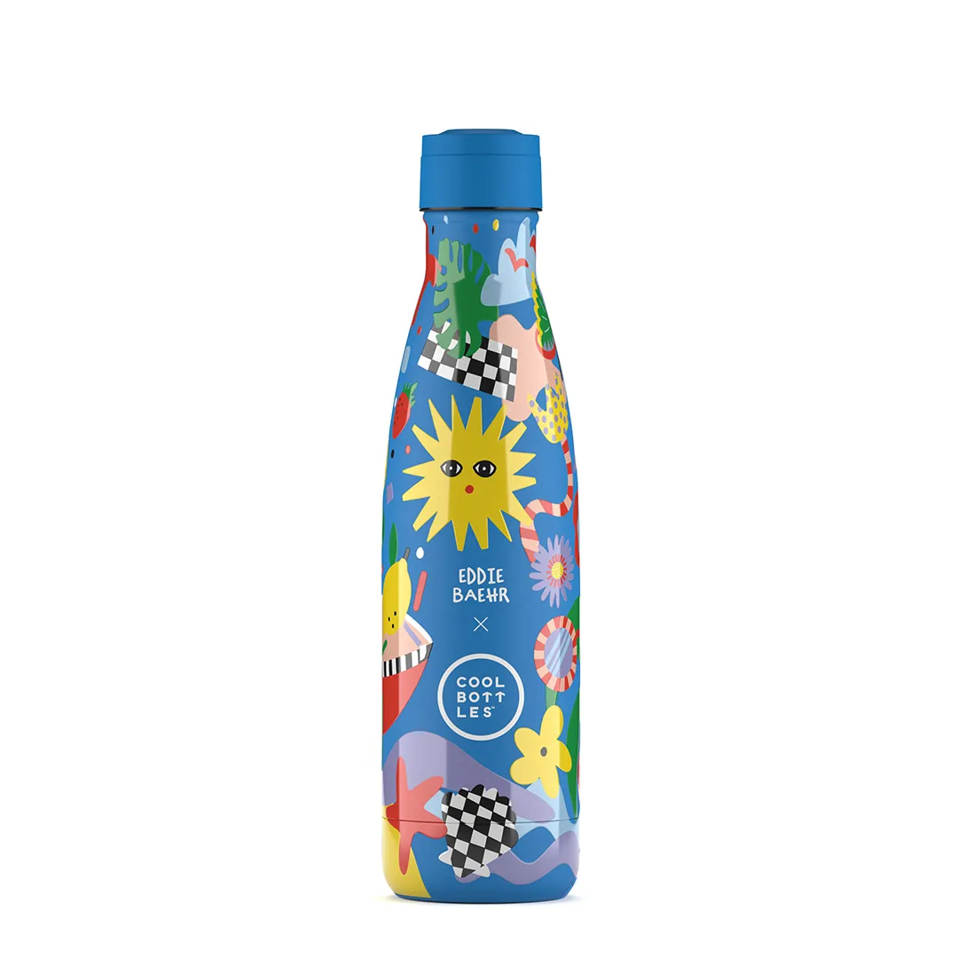 cool bottles 500ml 藝術家聯名保溫瓶|eddie baehr 陽光嘉年華