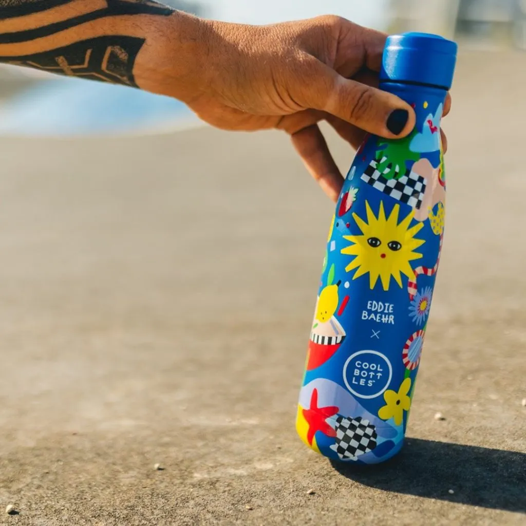 cool bottles 500ml 藝術家聯名保溫瓶|eddie baehr 陽光嘉年華