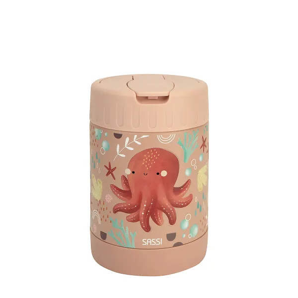 SASSI Junior 兒童保溫食物罐 350ml｜Slurpy The Octopus 章魚