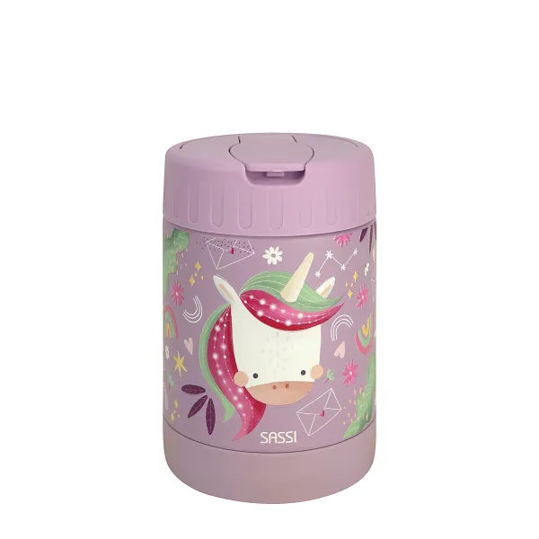 SASSI Junior 兒童保溫食物罐 350ml｜Sparkly The Unicorn 獨角獸