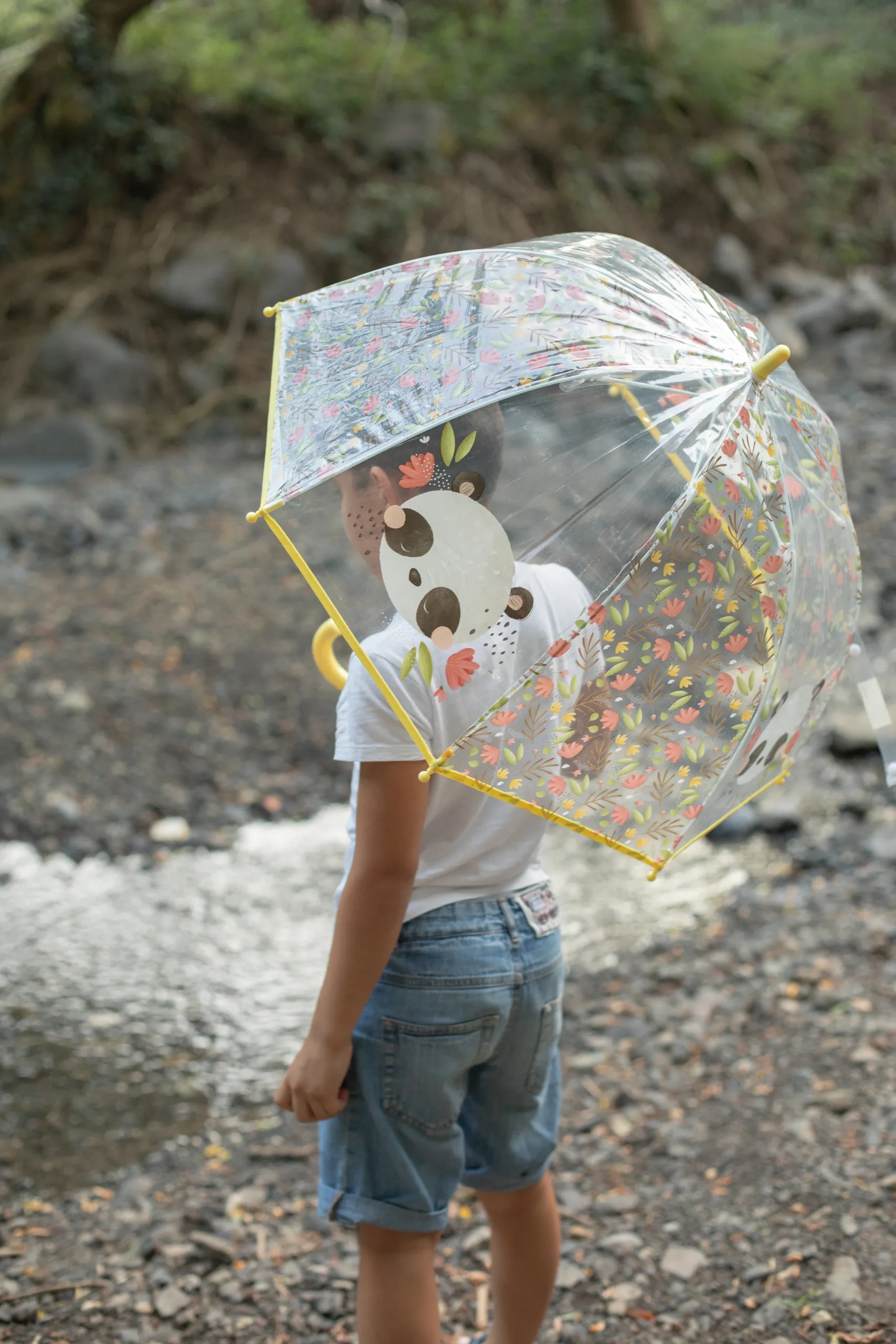 兒童雨傘 熊貓